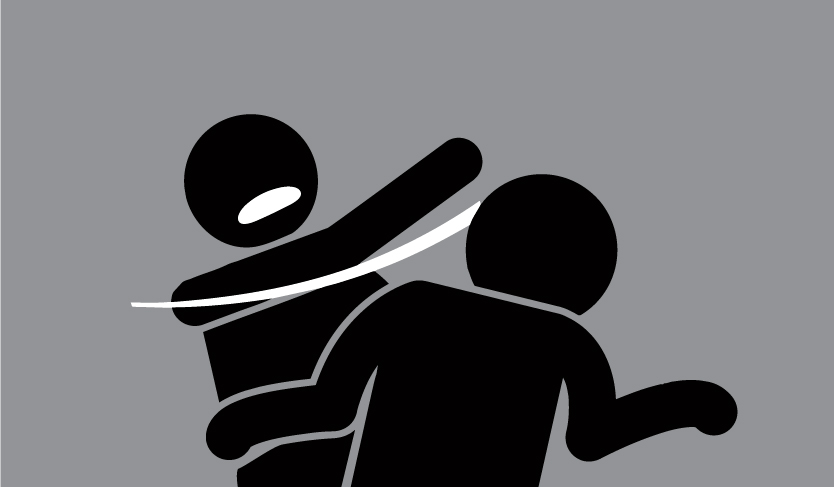 Crime de ódio, ilustração de 2 pessoas em discussão e agredir-se